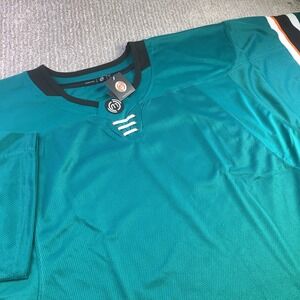 Hockey Monkey San Jose Sharks NHL Hockey Jersey Teal Mens Size GC NWT